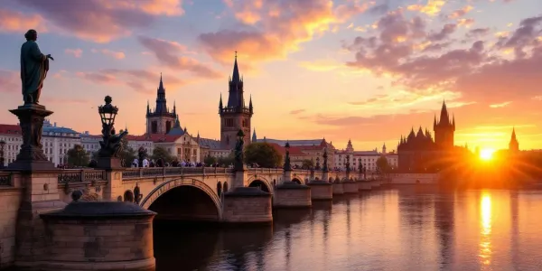 Filming in Prague