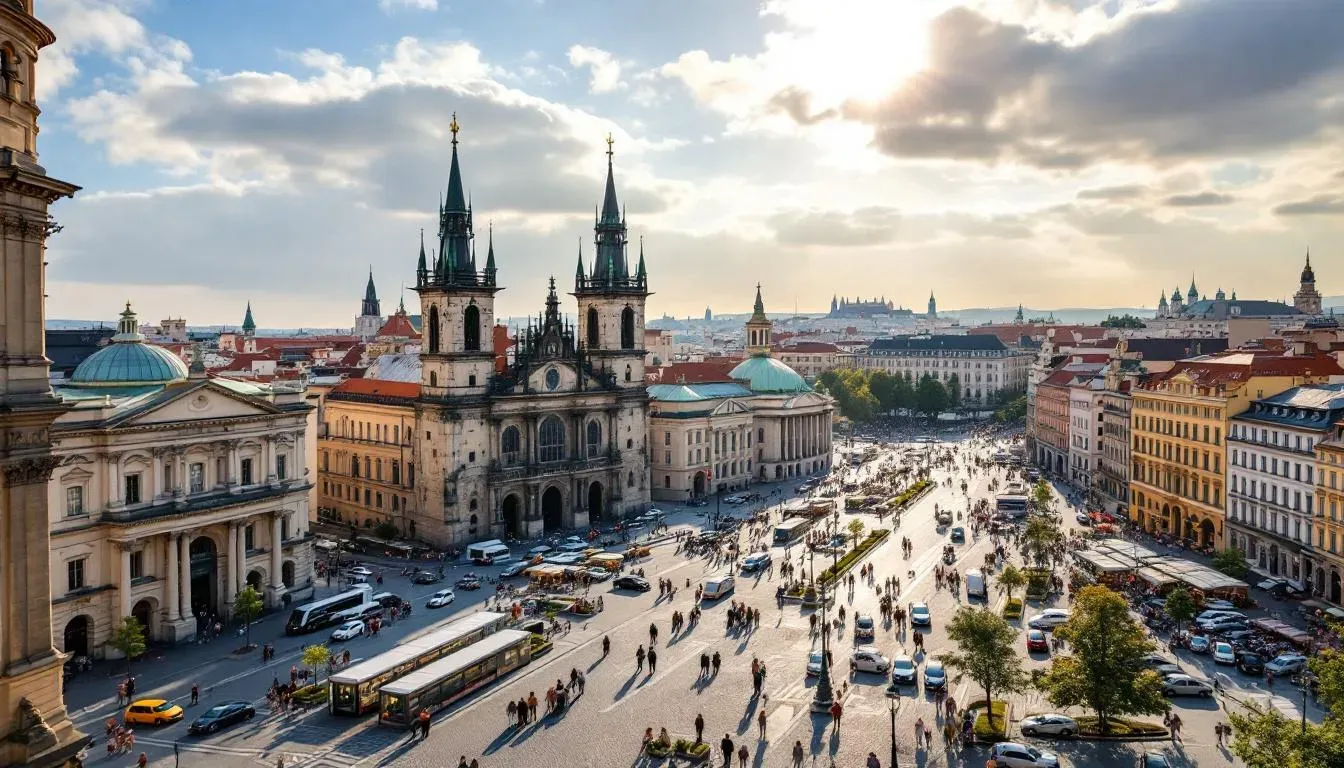 Wenceslas Square - filming location in Czech Republic