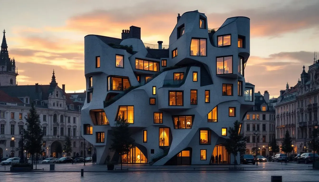 Dancing House - filming location in Czech Republic