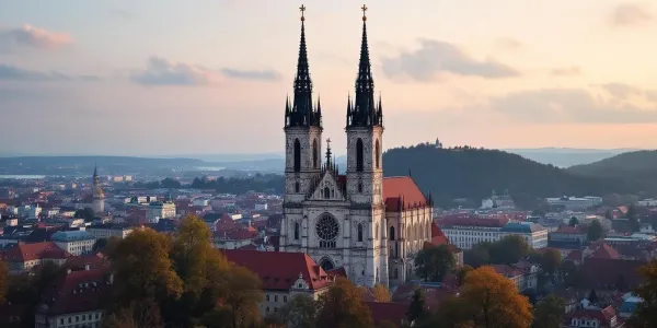 Filming in Brno
