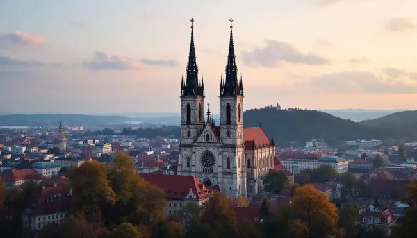 Filming in Brno