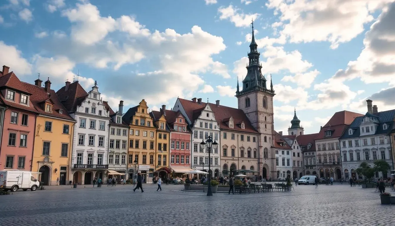 Telc Square - filming location in Czech Republic